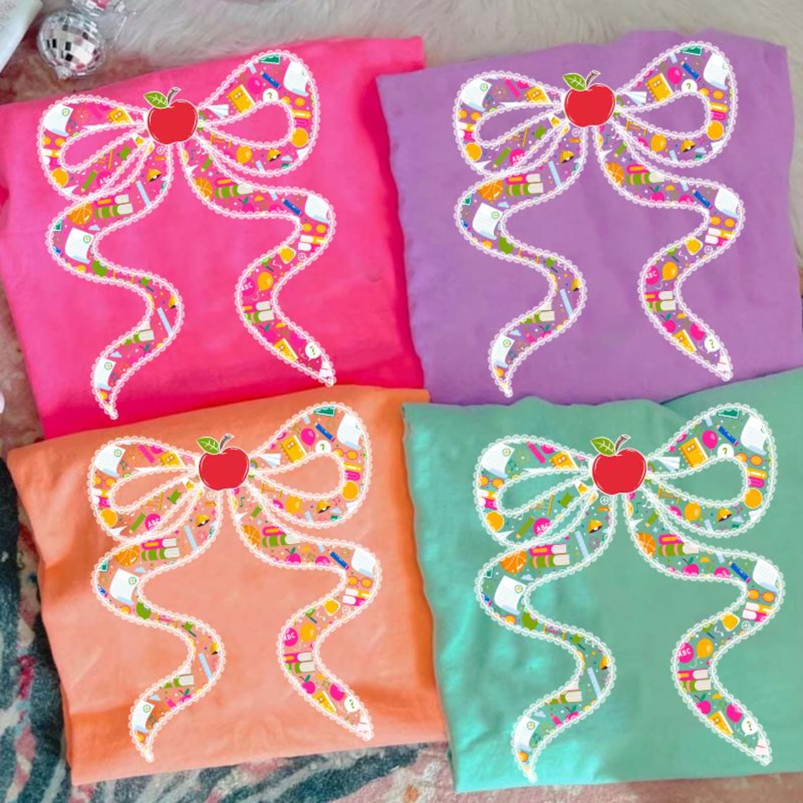 School Bow Tee