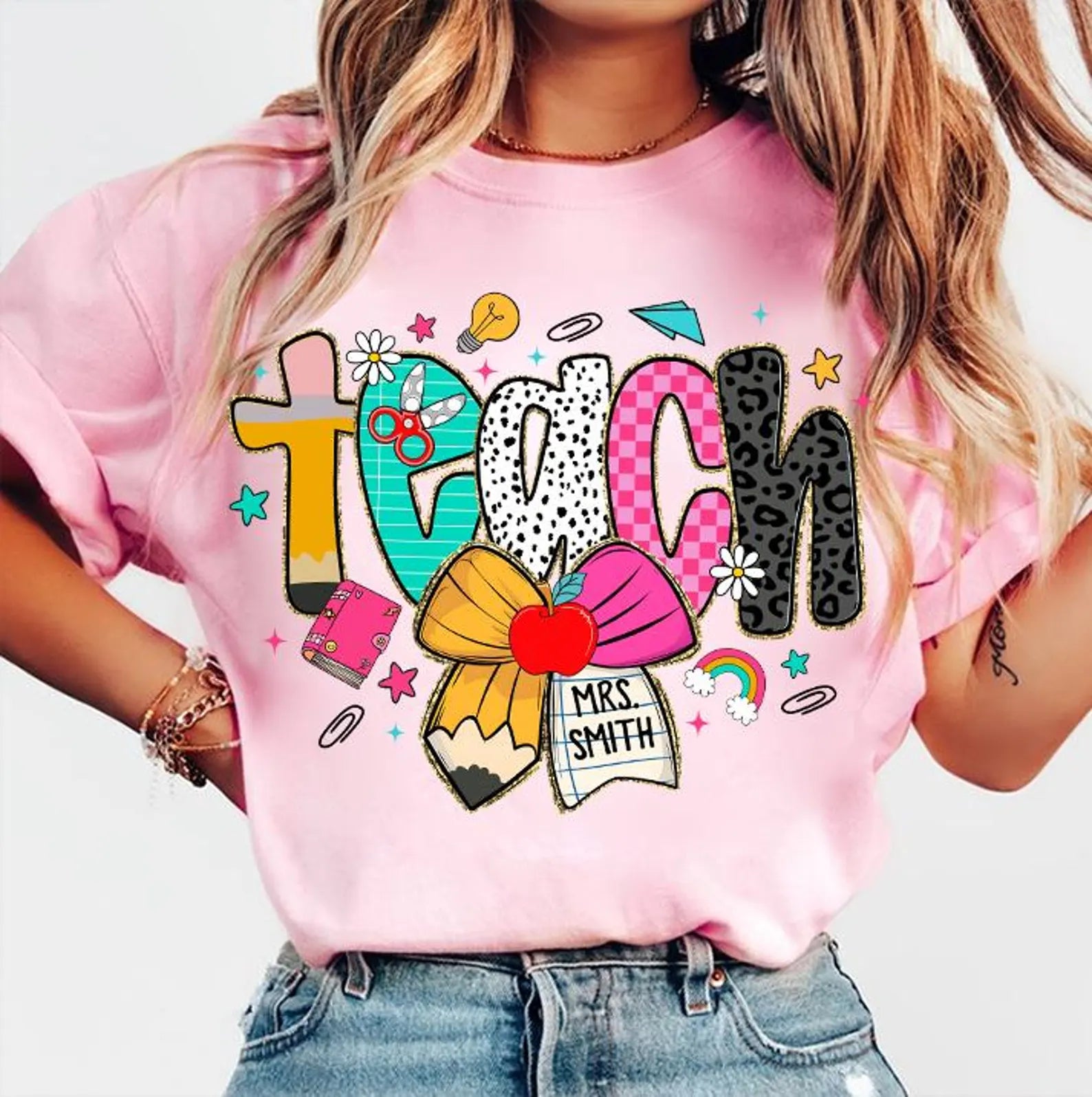 Custom Teach Tee with Name