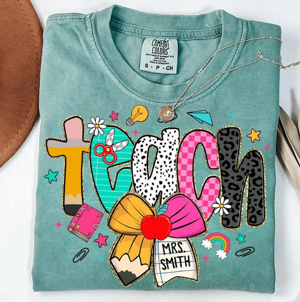 Custom Teach Tee with Name