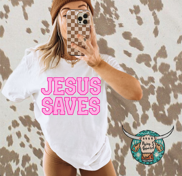 Jesus saves tank or tee