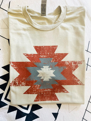 Rust Aztec tee