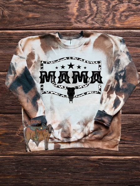 MAMA cowprint hoodie/sweatshirt